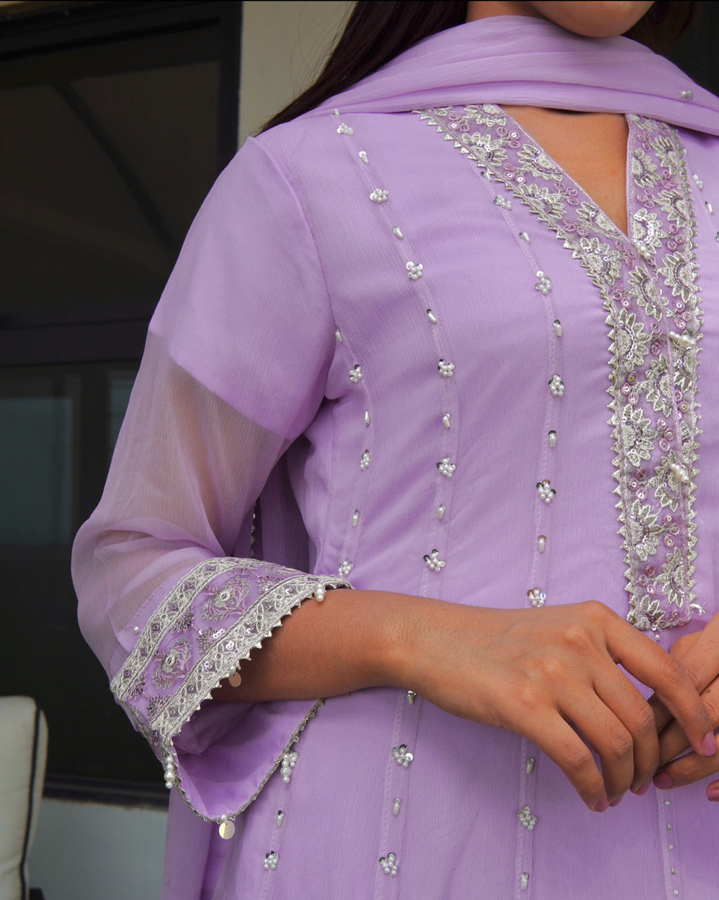 Lilac Kalidaar Set