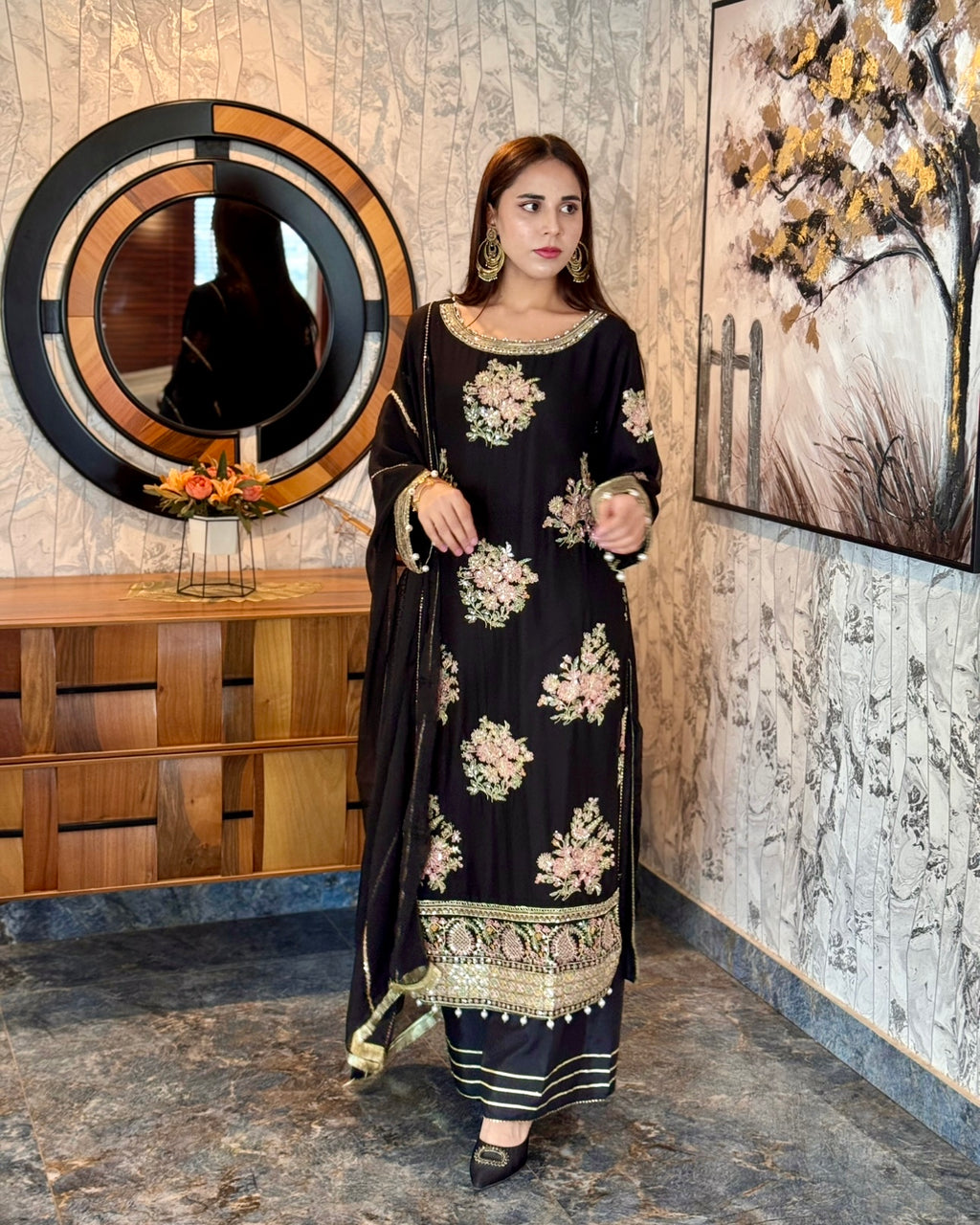 Black Flora Set